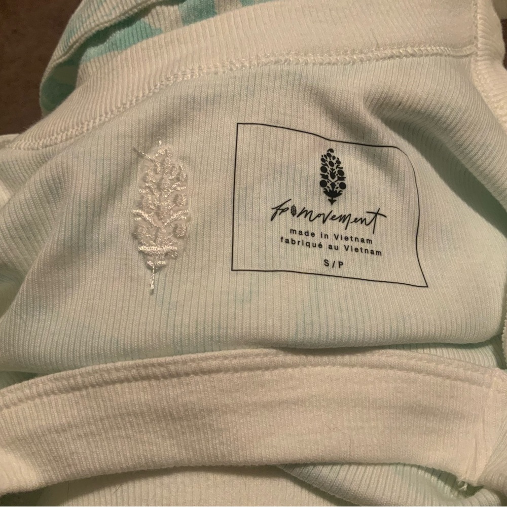 *Host Pick* Free People Movement Open Air Tank Womens Turquoise Mint Combo - Picture 4 of 4